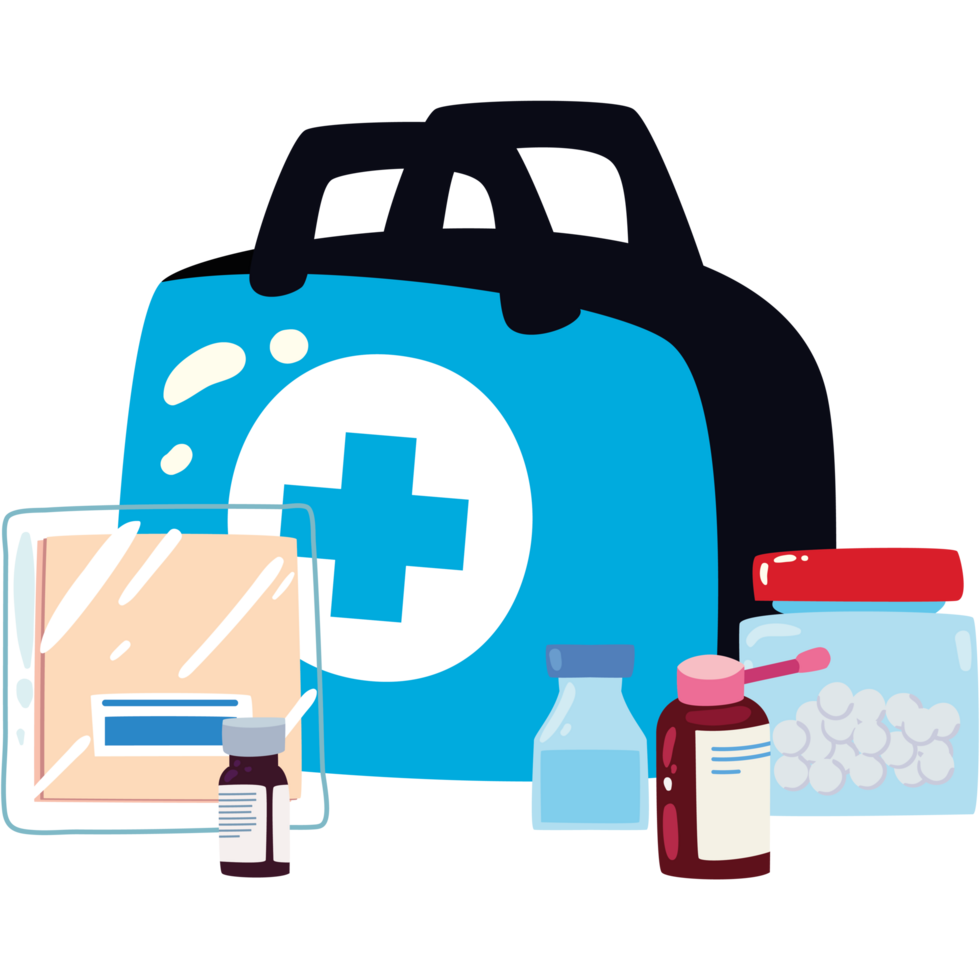 first aid bag with scissors png