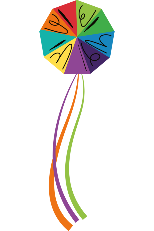 kite fly isolated icon png