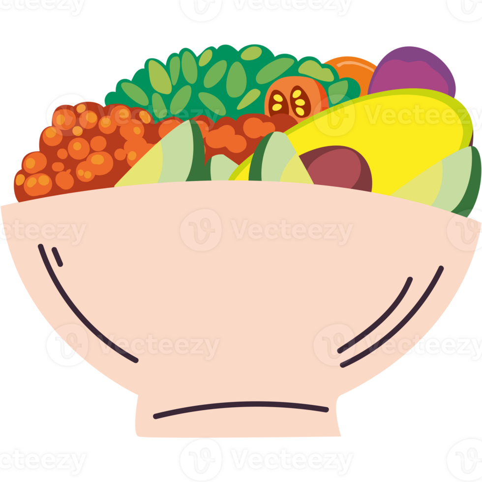 vegan food in a bowl png