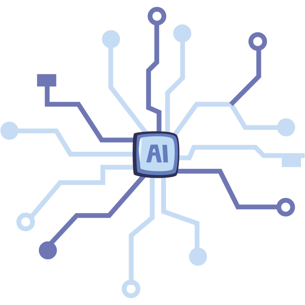 artificial intelligence circuit digital technology png