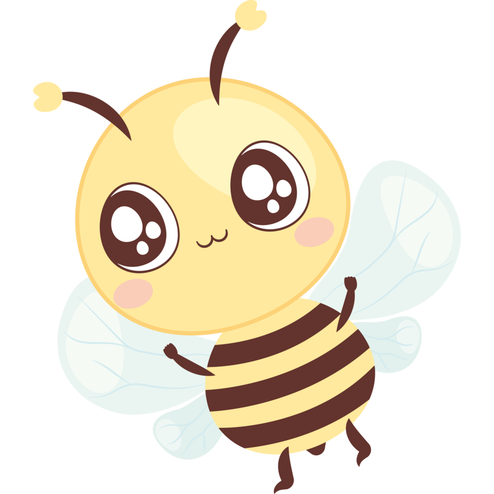 little cute bee insect png