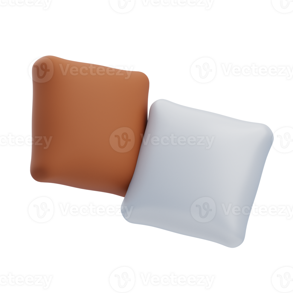 3D Decorative Throw Pillows Set png
