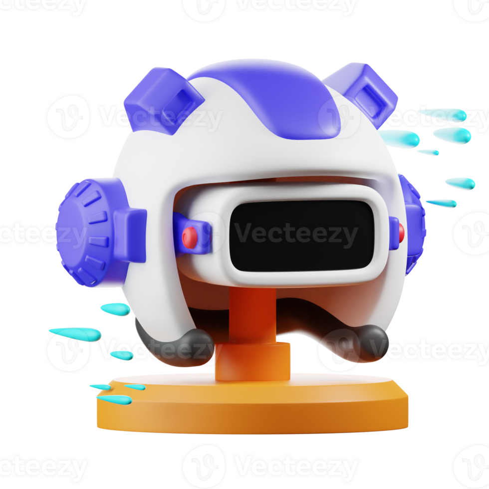 3D Futuristic VR Helmet for Virtual Reality png