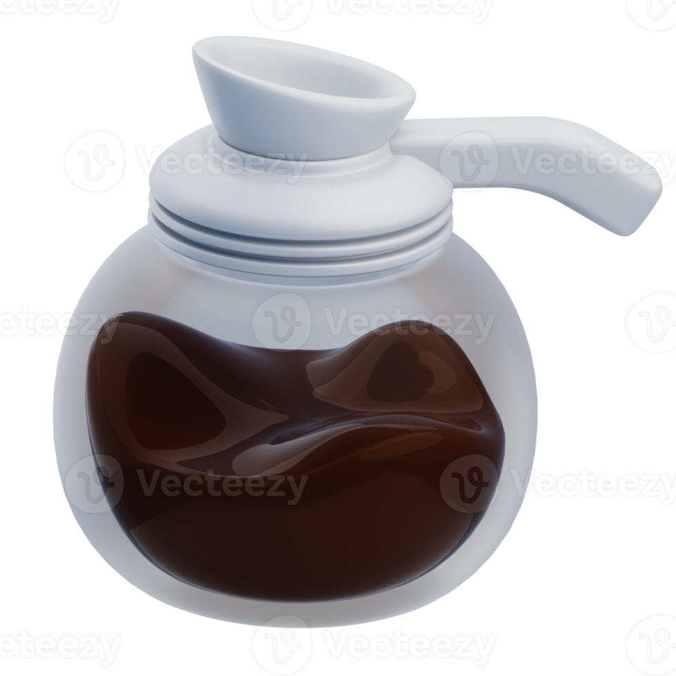 3D Modern Coffee Pot Carafe Design png