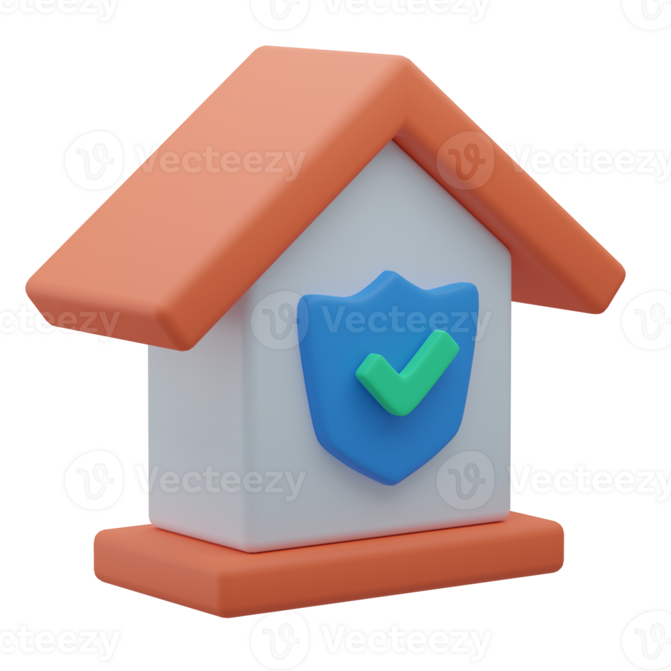 3D Home Security Awareness For Real Estate png
