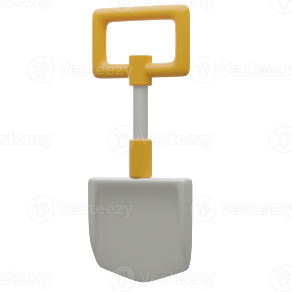 Shovel Icon 3D Construction And Real Estate Graphic png