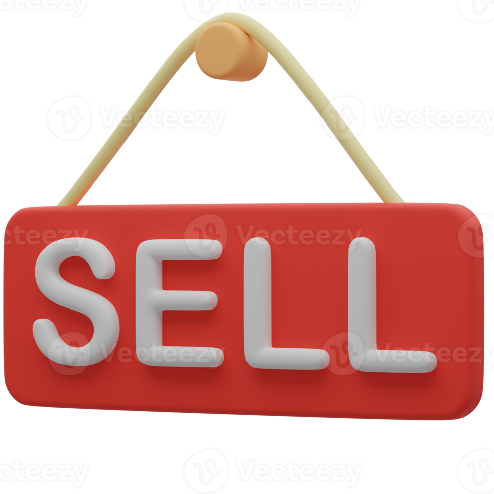 Sell Board 3D Real Estate Model png