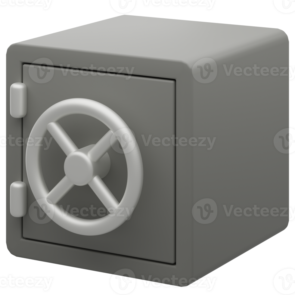 Bank Vault 3D Real Estate Security Concept png