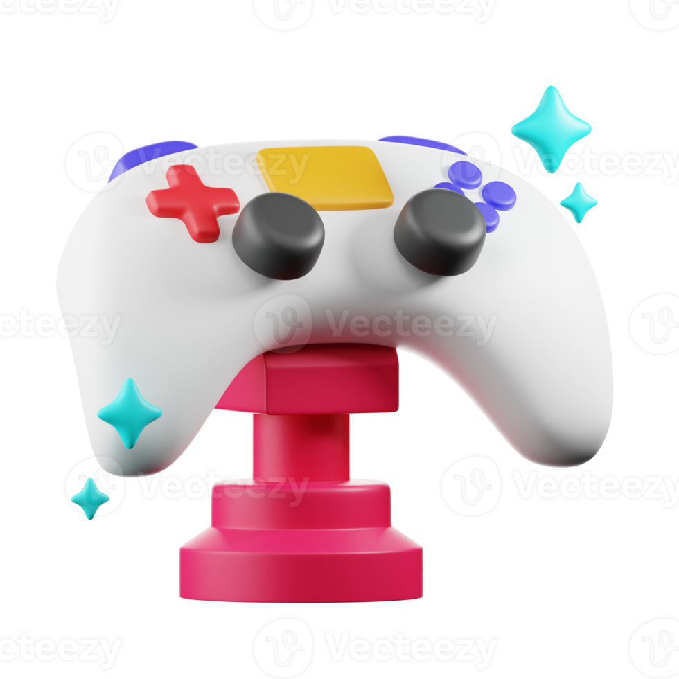 3D Colorful Gamepad For Virtual Reality Experience png