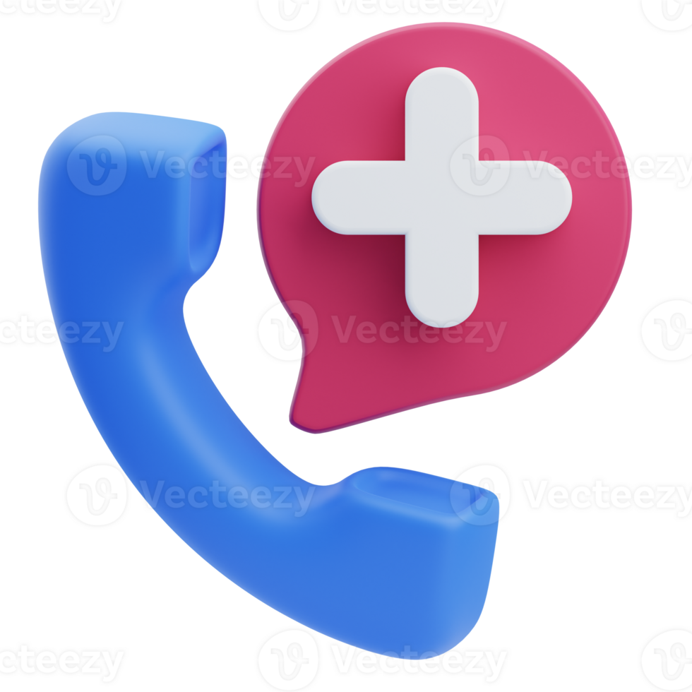 3D Emergency Pharmacy Contact Icon png