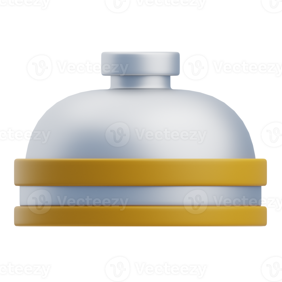 3D Hotel Reception Bell Icon png