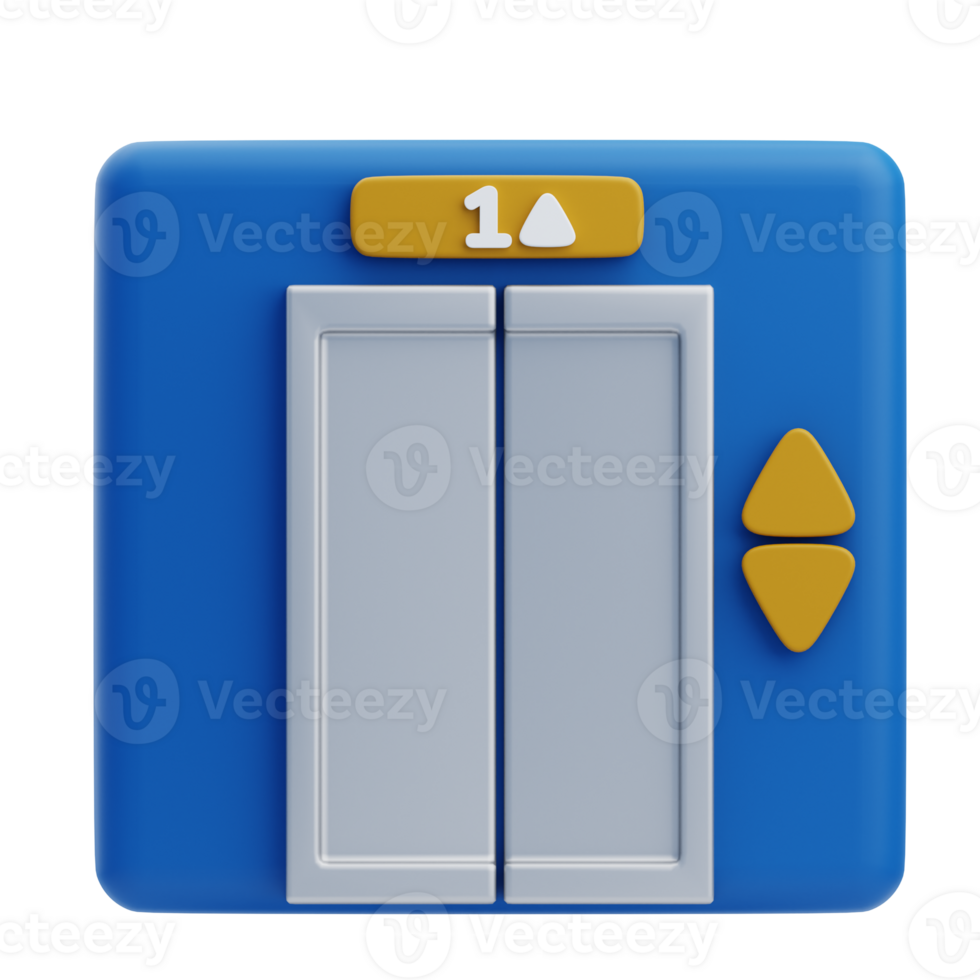 Hotel Elevator Buttons 3D Icon For Navigation png