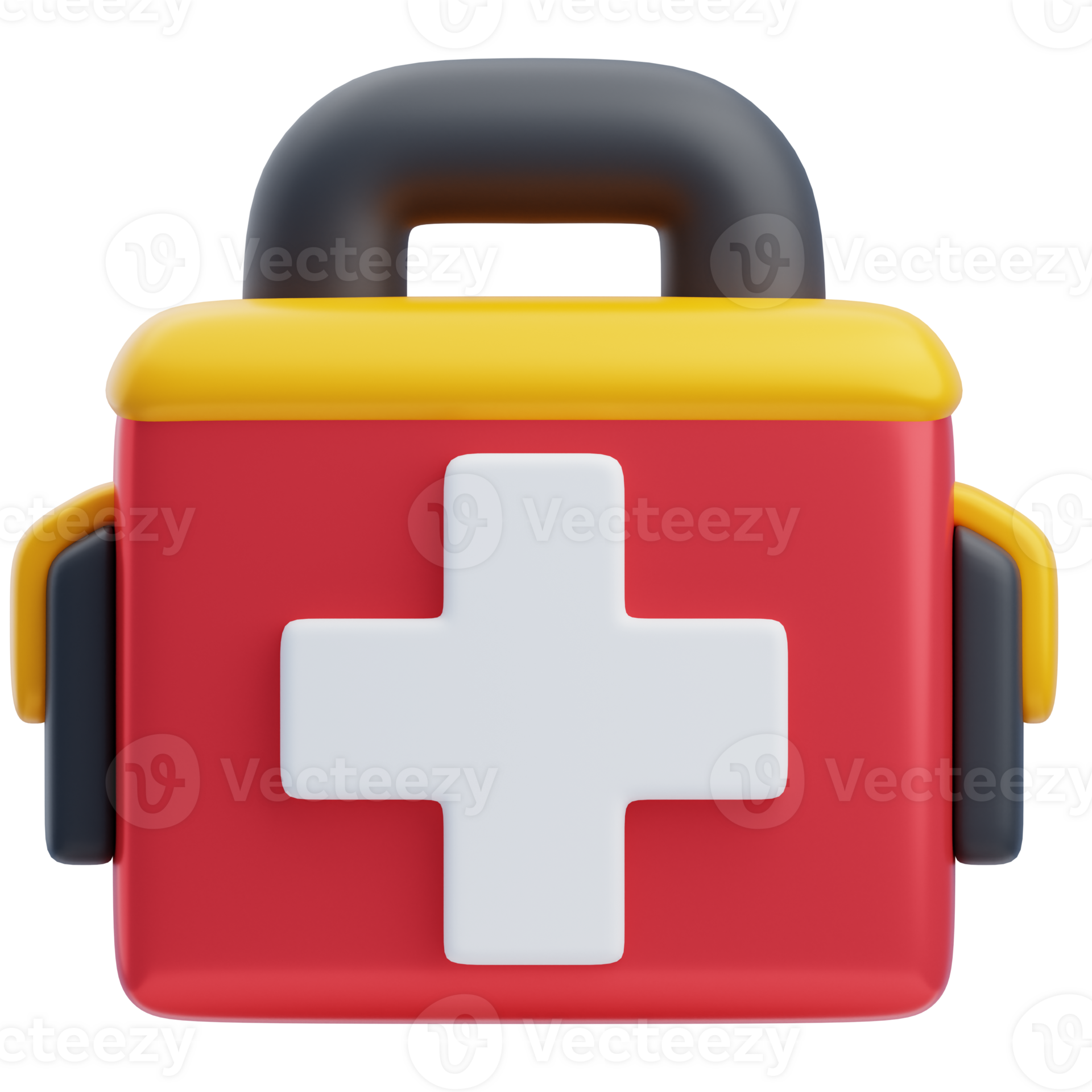 3D Firefighter Emergency Medical Kit Icon 51867625 PNG