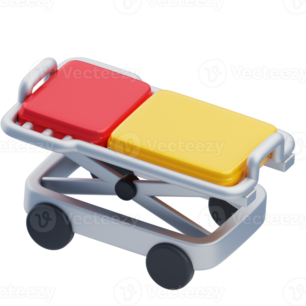 3D Firefighter Medical Rescue Stretcher png