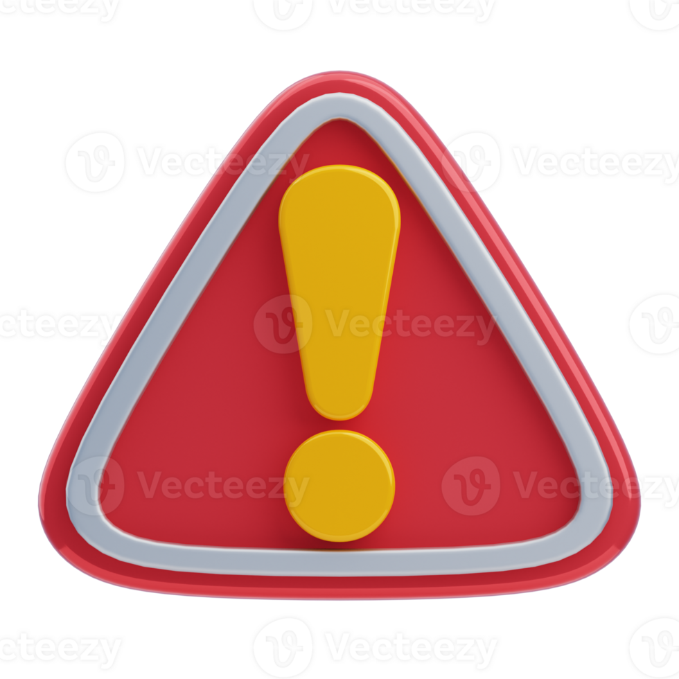 3D Firefighter Caution Warning Sign Icon png