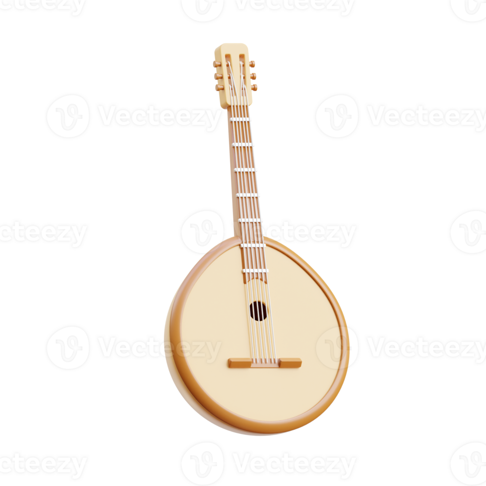 3d russe domra musical instrument illustration png