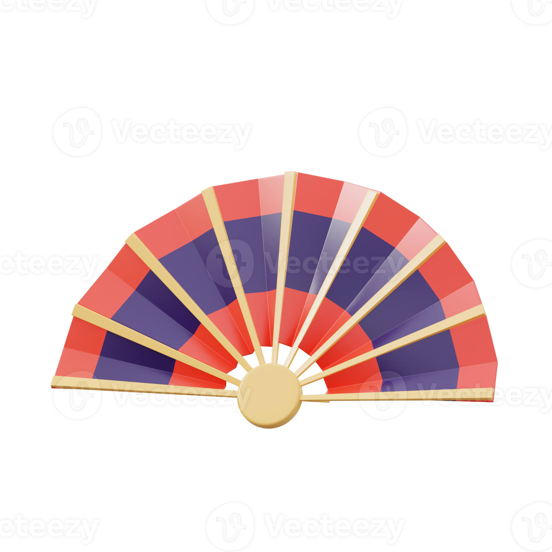 3D Traditional Spanish Flamenco Hand Fan Drawing 51867736 PNG