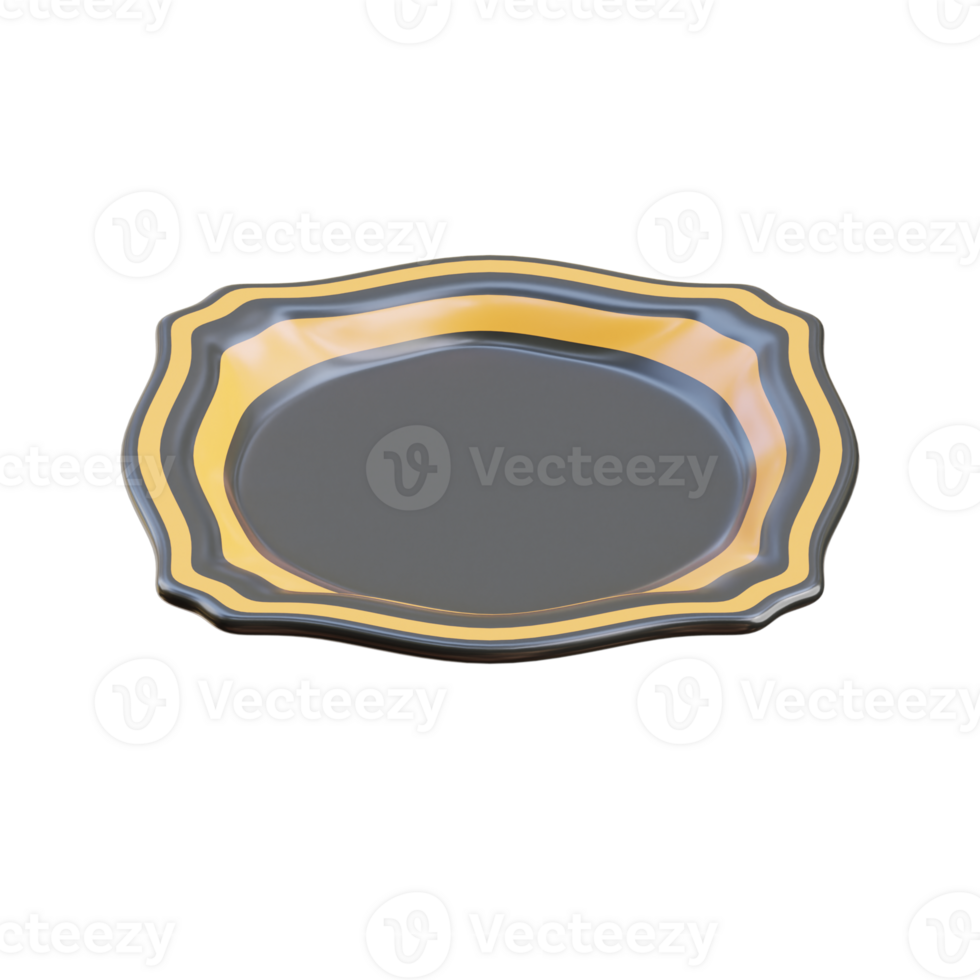 3D Russian-Inspired Decorative Plate Design png