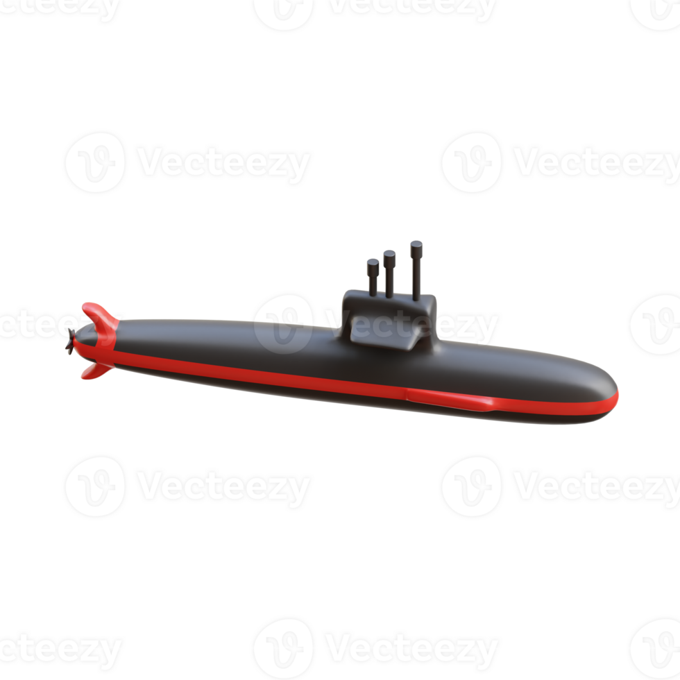 3D Russian Submarine Model for Simulation png