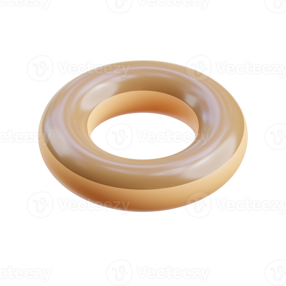 3D Russian Sushki Pastry Ring Render png