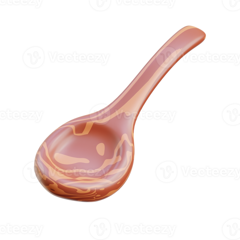 3D Traditional Russian Wooden Spoon png