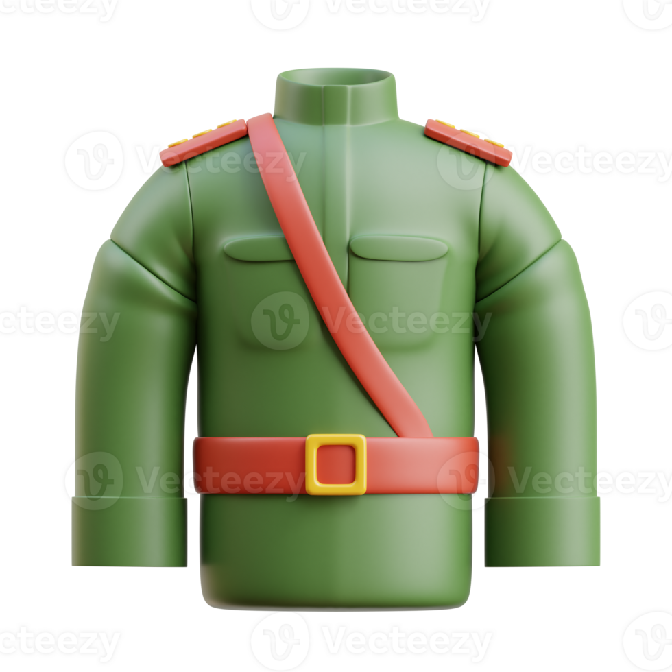 3D Russian Military Uniform Icon png