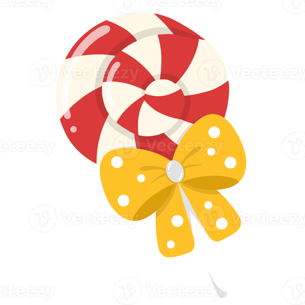 Red and white lollipop png