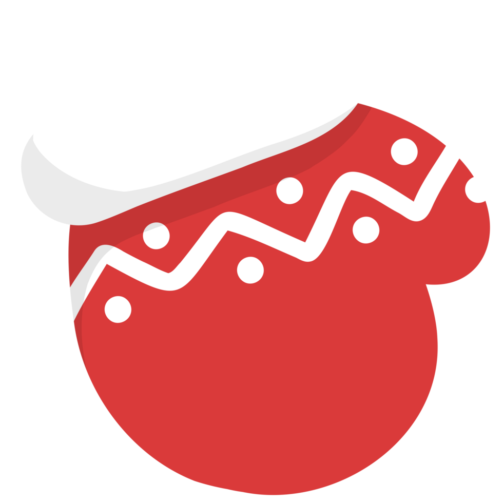 Red Christmas glove png
