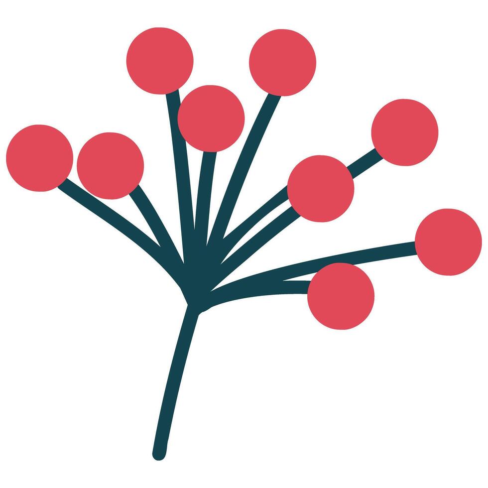 Red berry illustration vector