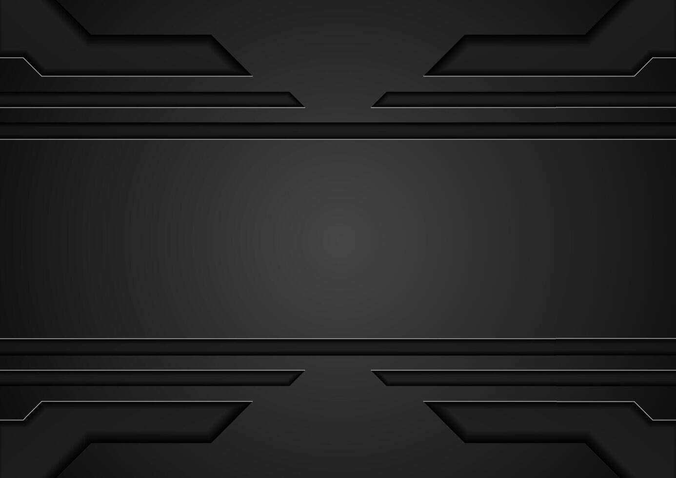 Abstract black concept technology background vector