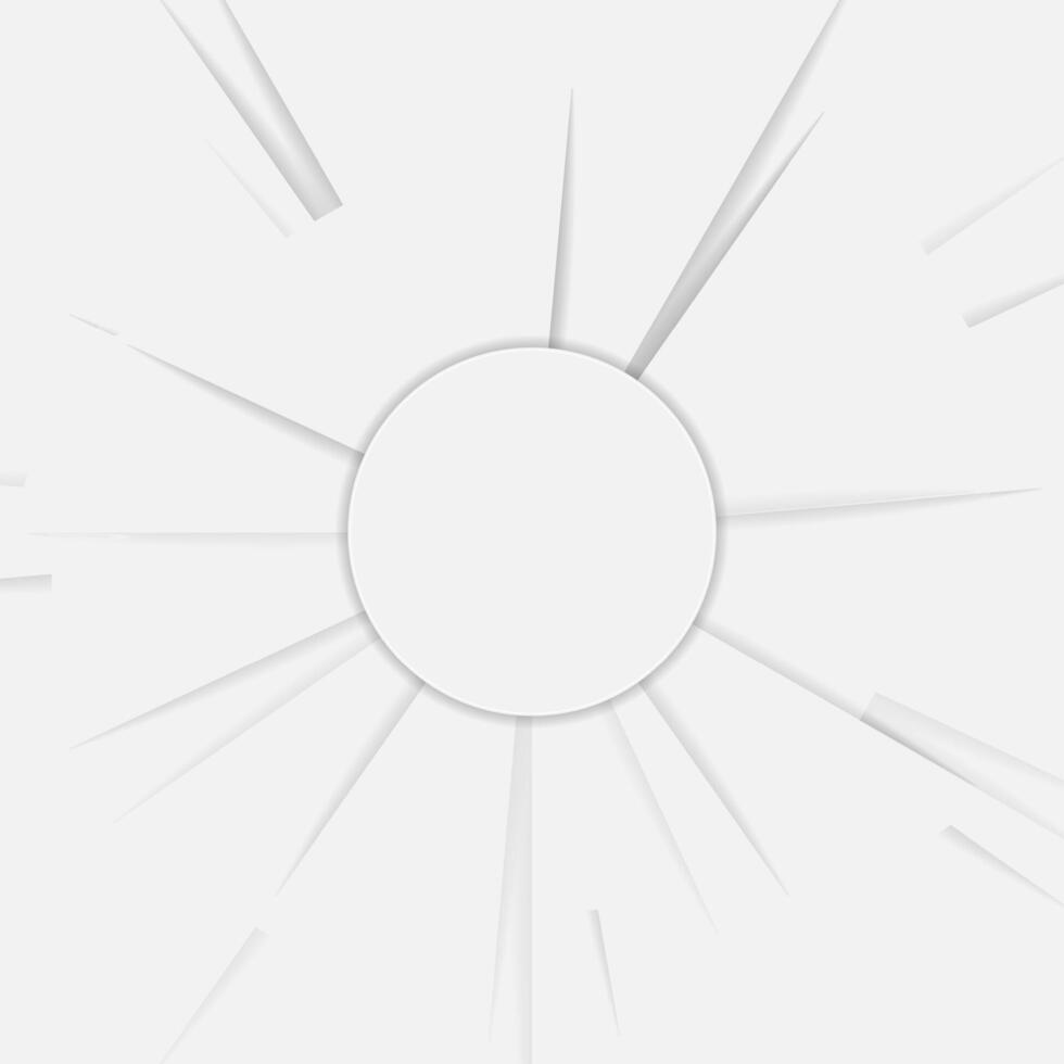 Abstract grey corporate beams and circle background vector