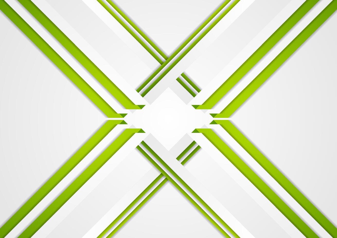 Green and grey tech corporate background vector