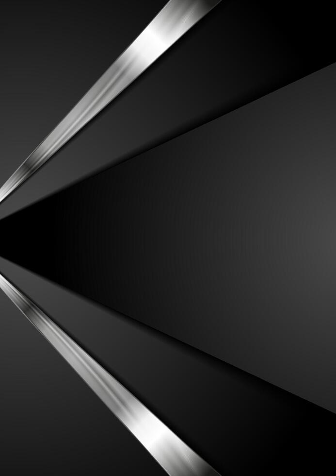 Black corporate tech abstract background vector