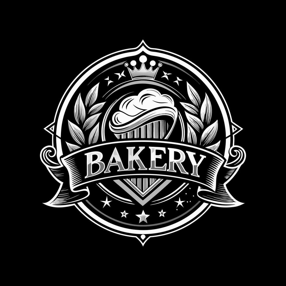 Bakery fresh and delicious text for banner or poster design. Set of bakery logos for company. vector
