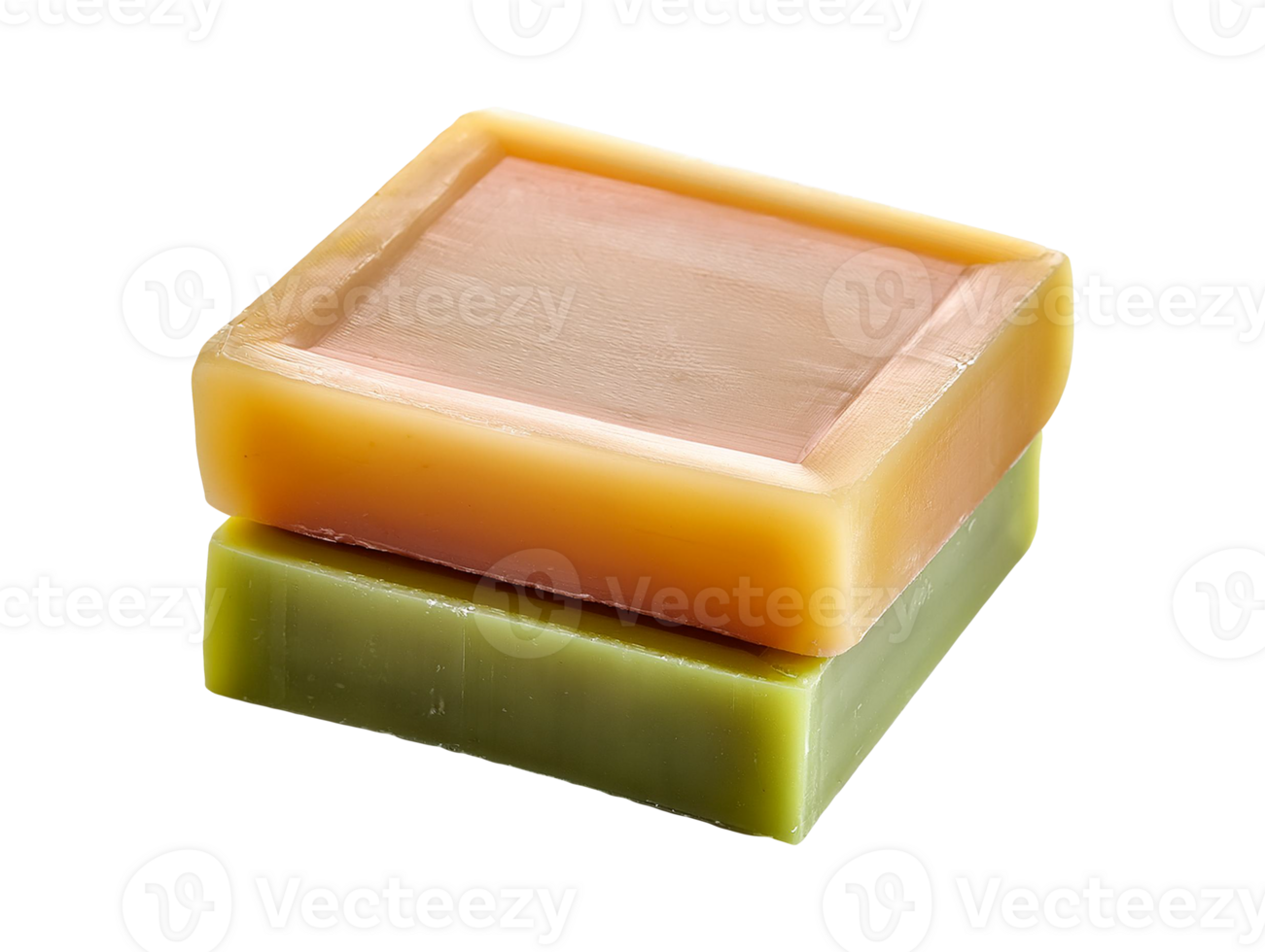 Two soap bars stacked on top of each other png