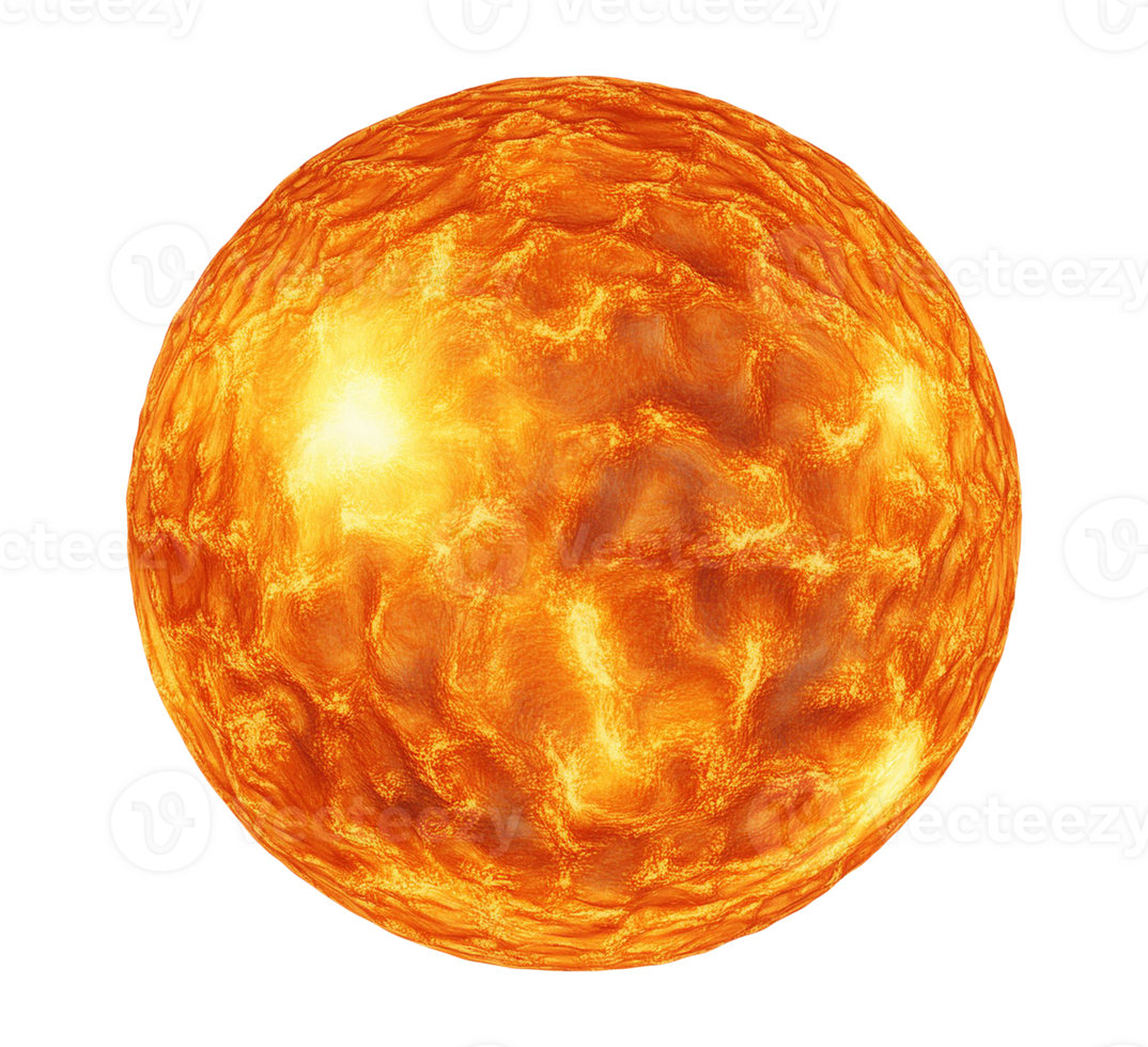 de Sol, en sfär med orange och gul ljus png