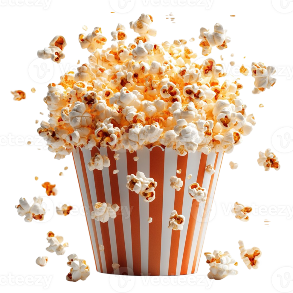 Popcorn isolated on transparent background png