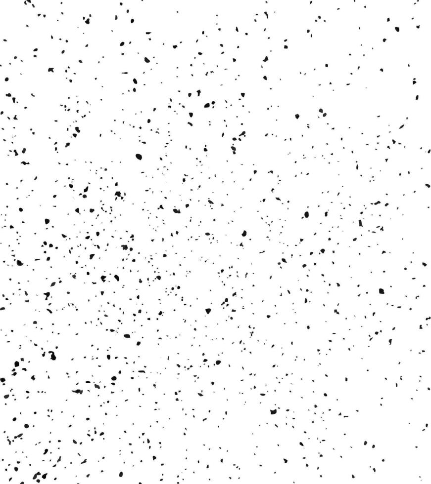 Dusty Speckle Texture for overlay. Distressed monochrome pattern with scattered particles and subtle grain. Black and White abstract grunge effect with random spots vector