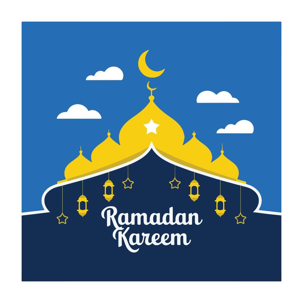 Black and white graphic Ramadan kareem element background beautiful design vector