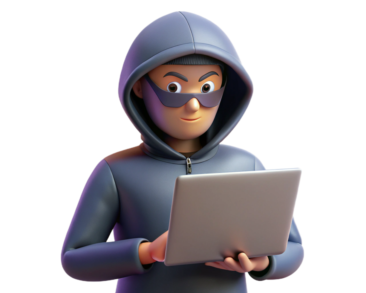 digital segurança ameaça com mascarado hacker png