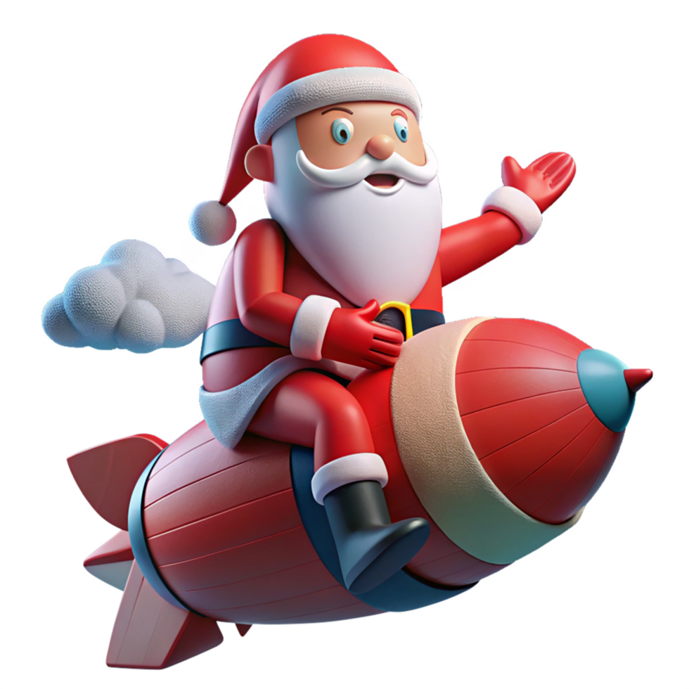 Santa claus rocket launcher png