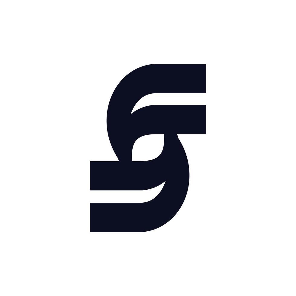 Letter S logo with simple idea design concept vector
