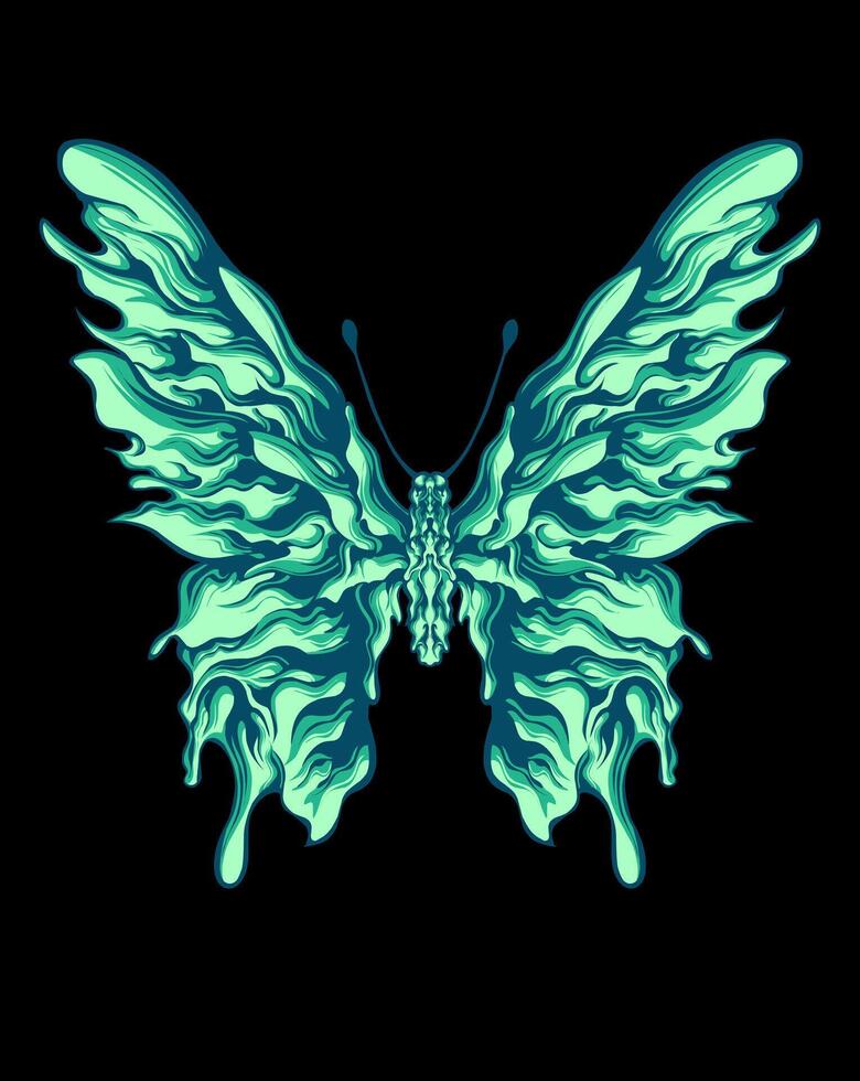 colorful butterflies set isolated vector