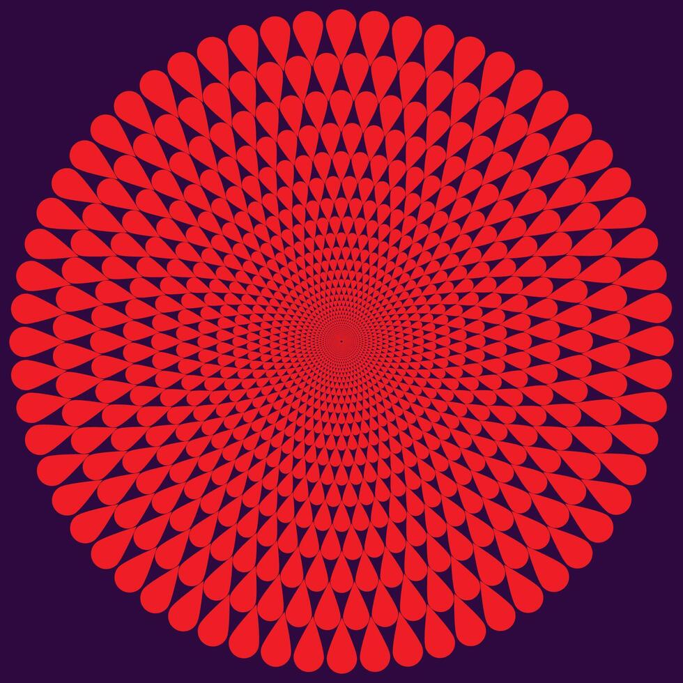 Rad Abstract spiral spinning vortex style flower background vector