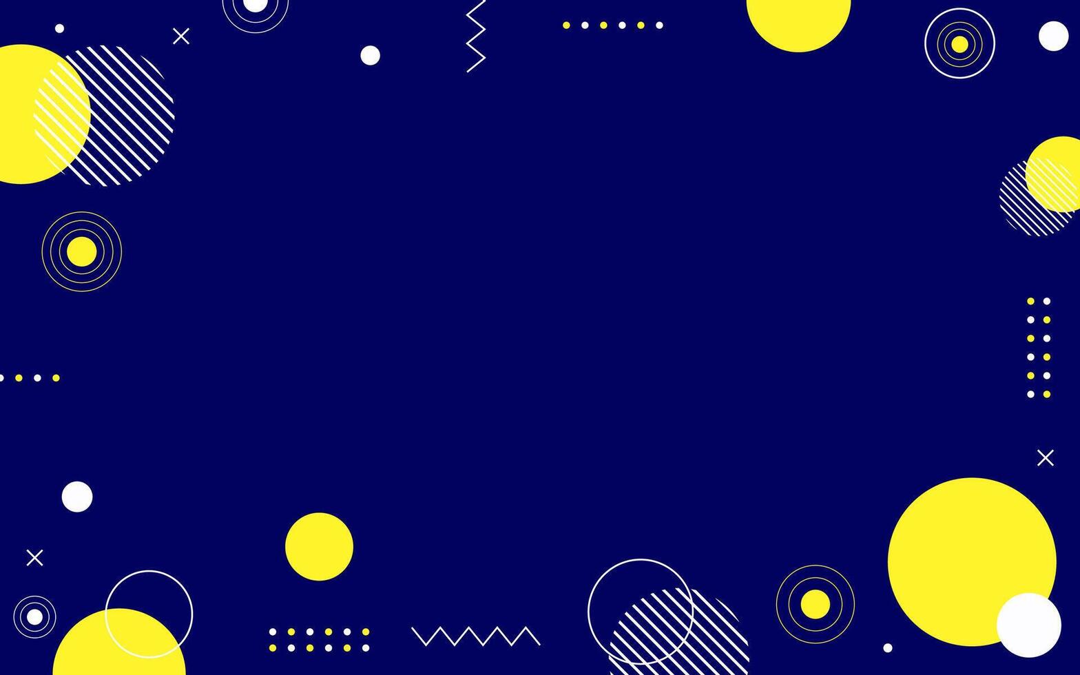 Abstract blue background. geometric shapes yellow and white, modern shapes. abstract modern elegant design background. Illustration 10 eps. vector