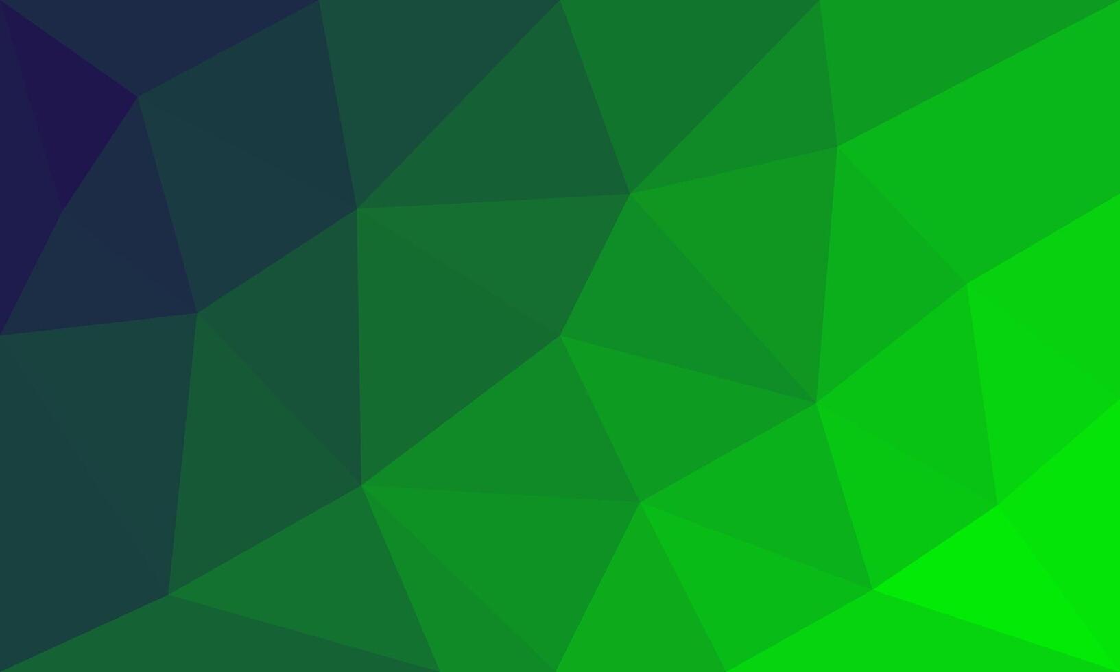Abstract green and dark blue gradient background. Gradation art backdrop template. Geometric polygon pattern element vector