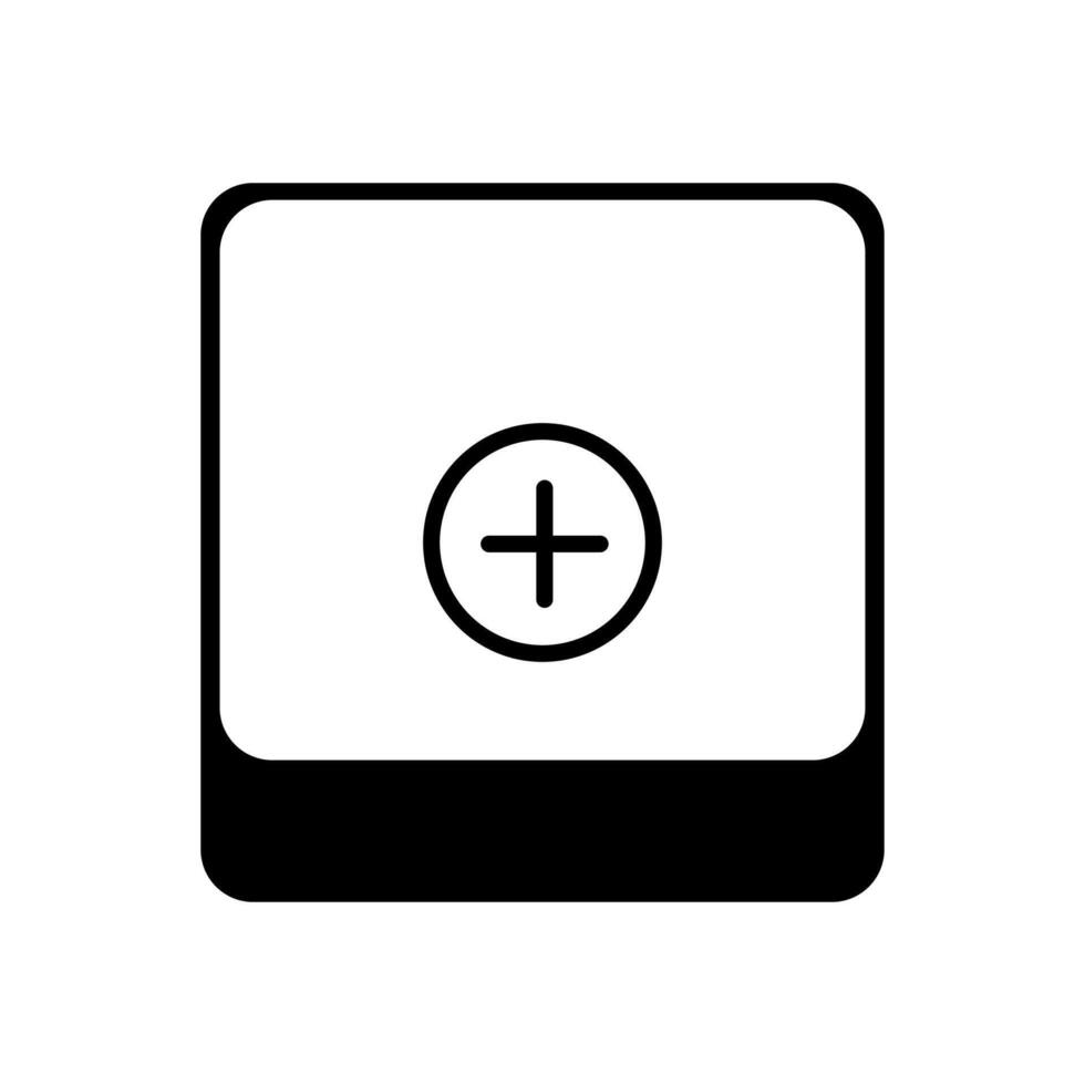 Plus sign icon, Addition of math sign, Medical health symbol. vector