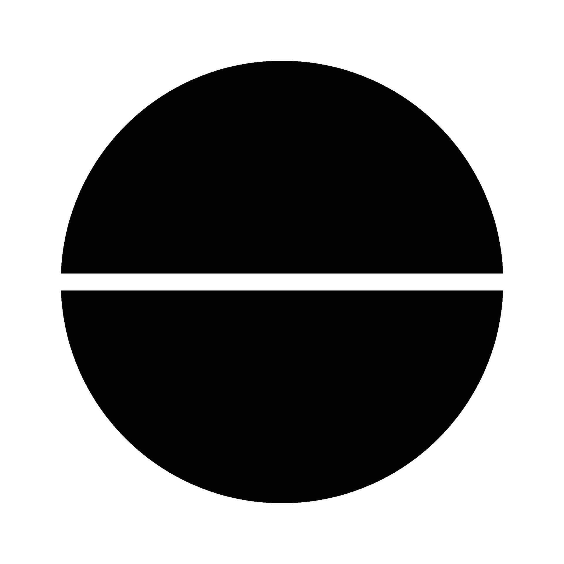 A black and white circle with a line on it 51869854 Vector Art at Vecteezy
