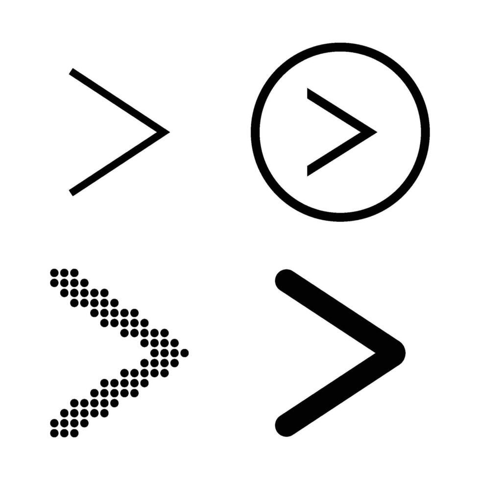 Arrows and arrows icon set vector