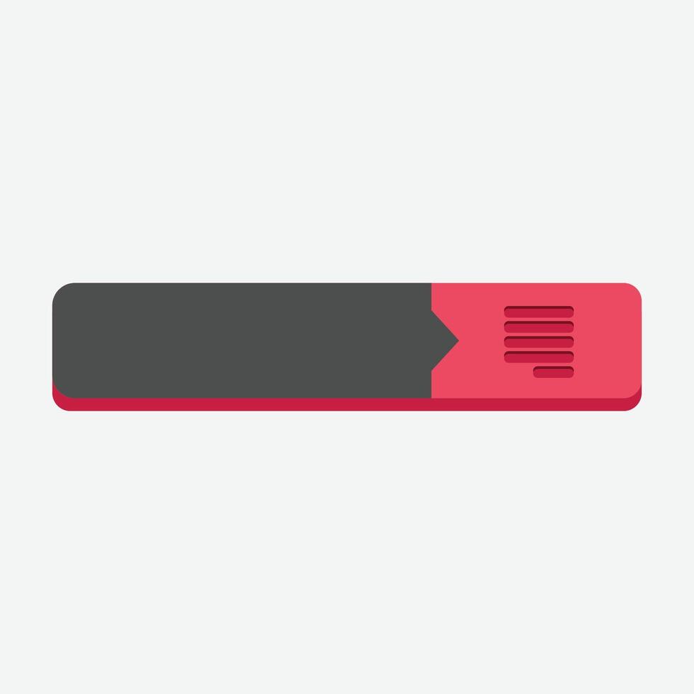 red article sign blank text space in flat design vector